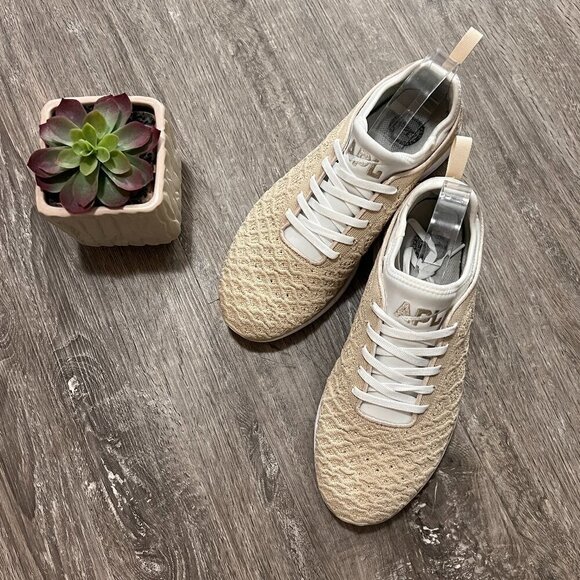 APL Athletic Propulsion Labs Techloom Phantom Running Shoes Tan Sz 10 - Picture 1 of 12